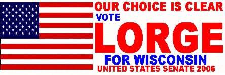 Vote   for America VOTE LORGE for Wisconsin